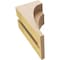Ekena Millwork 4"W x 4"D x 8"H Wide Rivera Rough Cedar Woodgrain TimberThane Corbel, Primed Tan CORUR04X04X08RIVRCPR - alternate 3